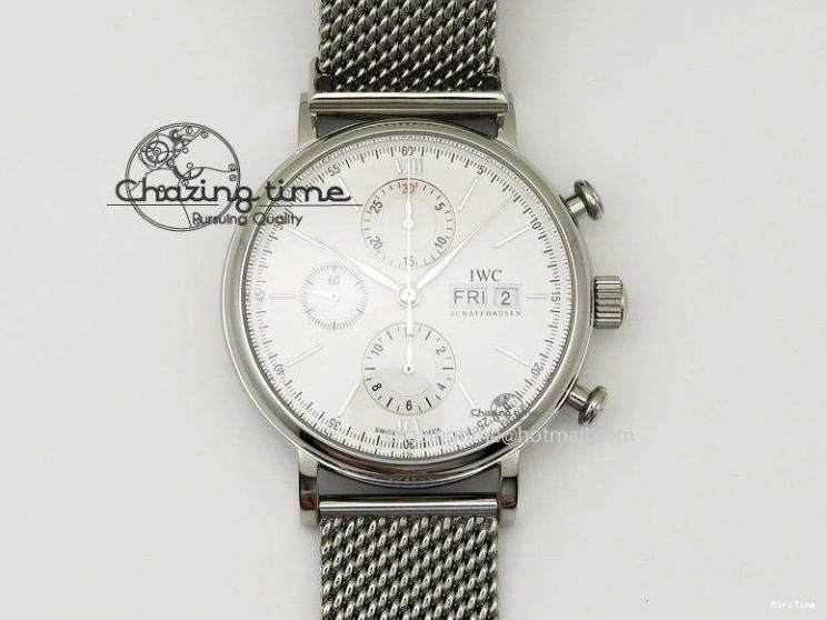 MIROTIME 0321 Pilot Chrono IW377726 ZF 1:1 Best Edition Green Dial on Brown Leather Strap A Trendsetting 7125